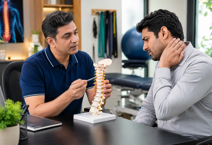 Cervical spondylosis treatment through physiotherapy and rehabilitation