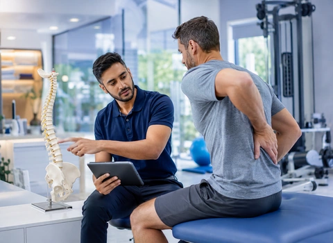 Chronic back pain relief through physiotherapy and rehabilitation