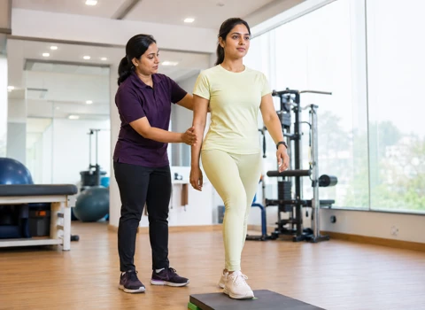 improving knee mobility with physiotherapy treatment
