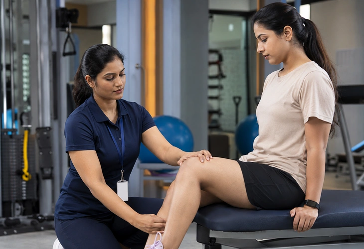 Knee pain rehabilitation exercises and physiotherapy treatment program