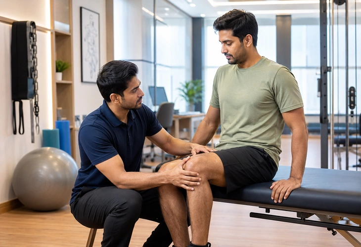 Long term knee pain recovery and physiotherapy rehabilitation program