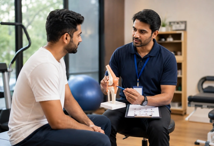 Personalized knee pain treatment plan and physiotherapy consultation