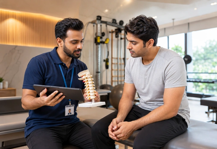 Personalized neck pain treatment plan and physiotherapy consultation