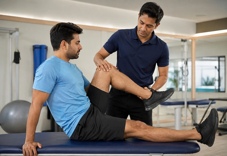 Post surgery mobility training and rehabilitation exercises