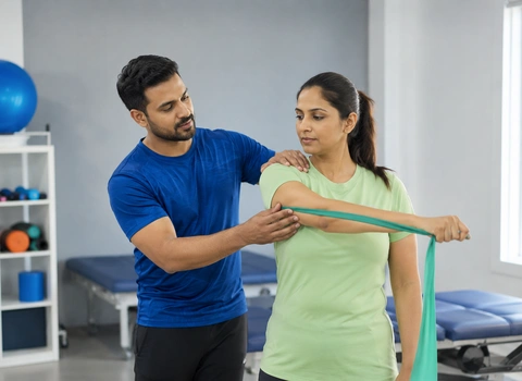 Shoulder mobility rehabilitation and physiotherapy treatment