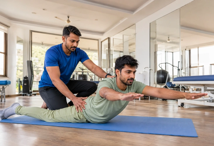 Slip disc physiotherapy rehabilitation and spine recovery treatment