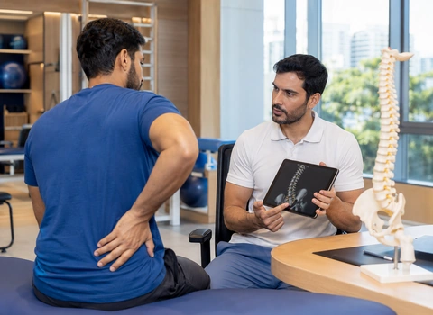 Detailed spine assessment and rehabilitation planning session