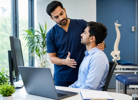 Workplace ergonomics and neck pain prevention strategies